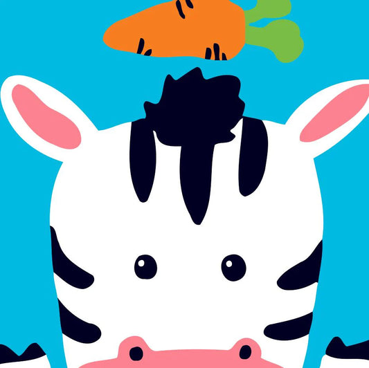 Dipingere con i numeri Bambini - Zebra Diamond Painting | Seos Shop ®