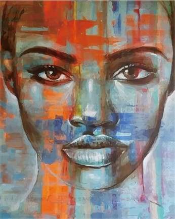 Donna Africana Diamond Painting