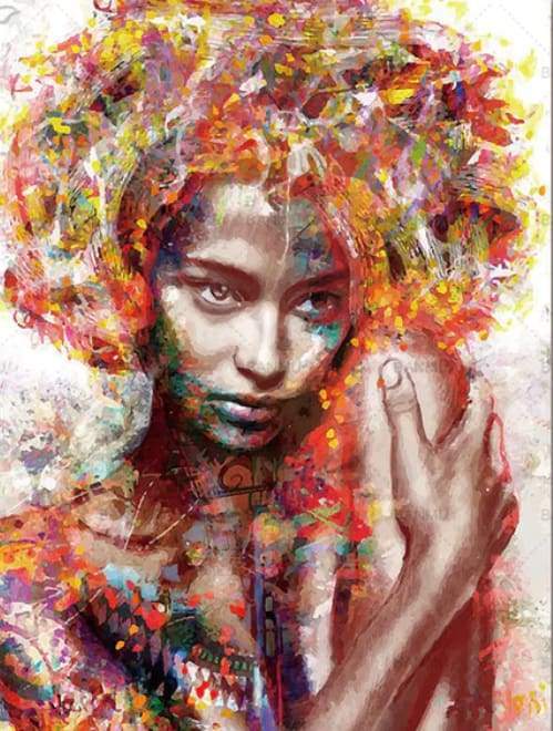 Donna Nuda Dipinta Diamond Painting kit diamond painting
