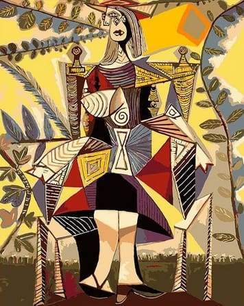 Donna Su Una Sedia Diamond Painting