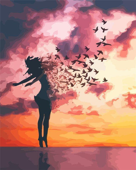 Donna all'alba Diamond Painting