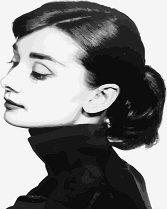 Donna in nero Diamond Painting