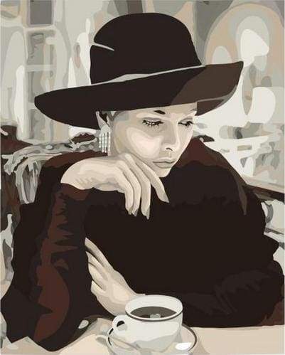 Donne Eleganti E Tazza Da Caffè Diamond Painting