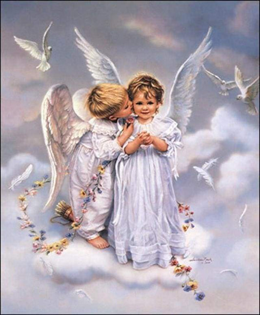 Due Angeli E Colombe Diamond Painting