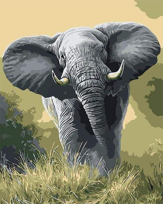 Elefante Africano Diamond Painting