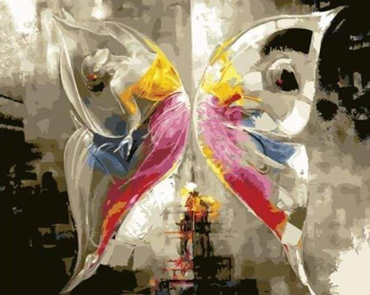 Farfalla Astratta Colorata Diamond Painting
