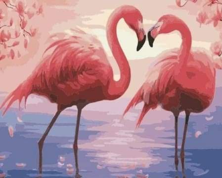 Fenicotteri Romantici Diamond Painting