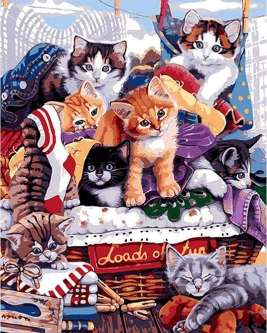 Festa Con I Gatti Diamond Painting