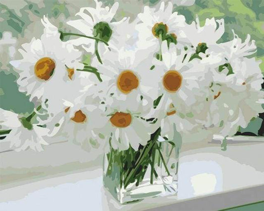 Fiori Bianchi Per La Speranza Diamond Painting