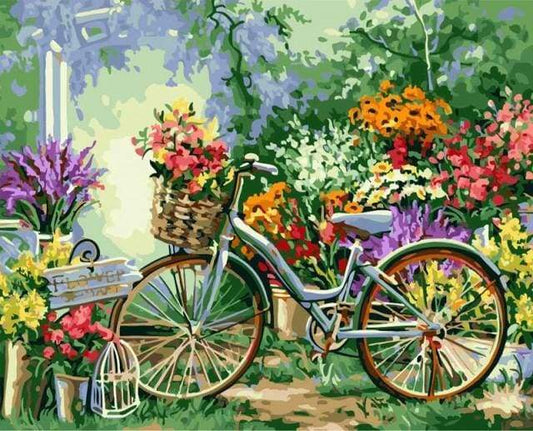 Fiori E Biciclette Diamond Painting