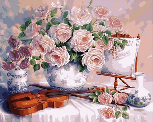 Fiori E Violino Diamond Painting