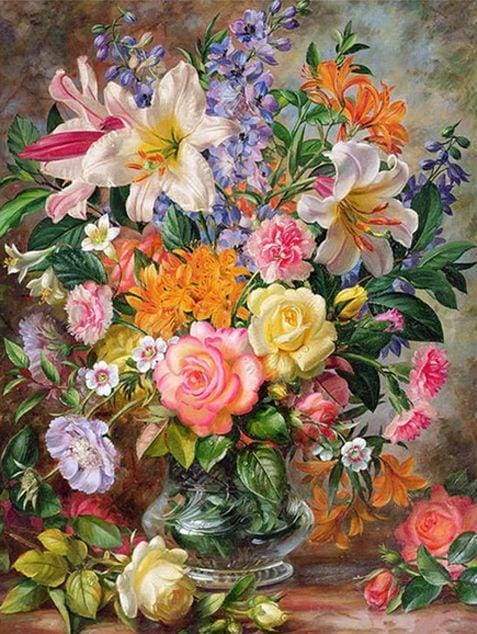 Fiori In Tutti I Colori Diamond Painting