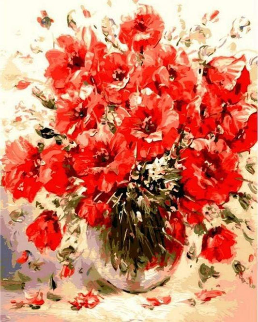 Fiori Rossi Diamond Painting