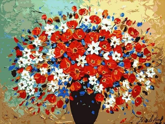 Fiori Tricolori Diamond Painting
