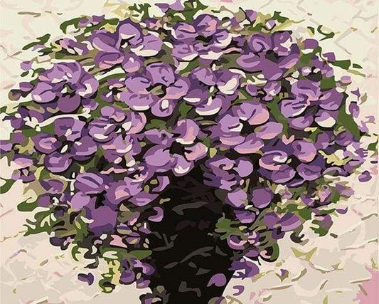 Fiori Viola In Vaso Diamond Painting