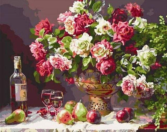 Fiori, Vino E Frutta Diamond Painting