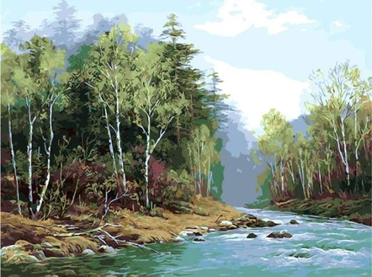 Fiume In Primavera Diamond Painting