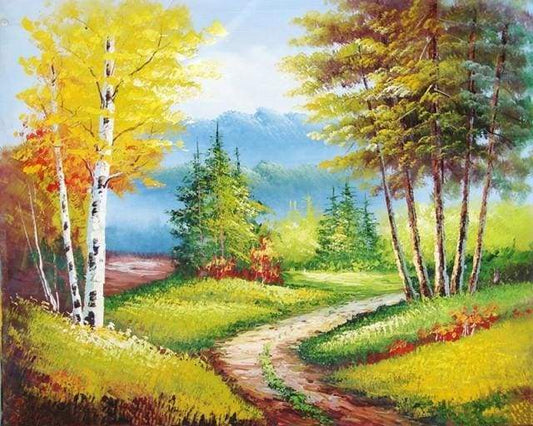 Foglie Di Autunno Gialle Diamond Painting
