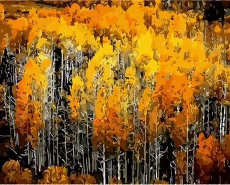 Foresta A Colori Autunnali Diamond Painting