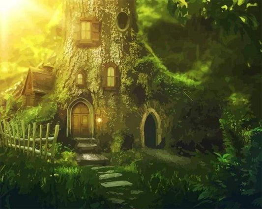 Foresta Alla Luce Del Sole Diamond Painting
