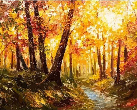 Foresta E Luce Del Sole Diamond Painting
