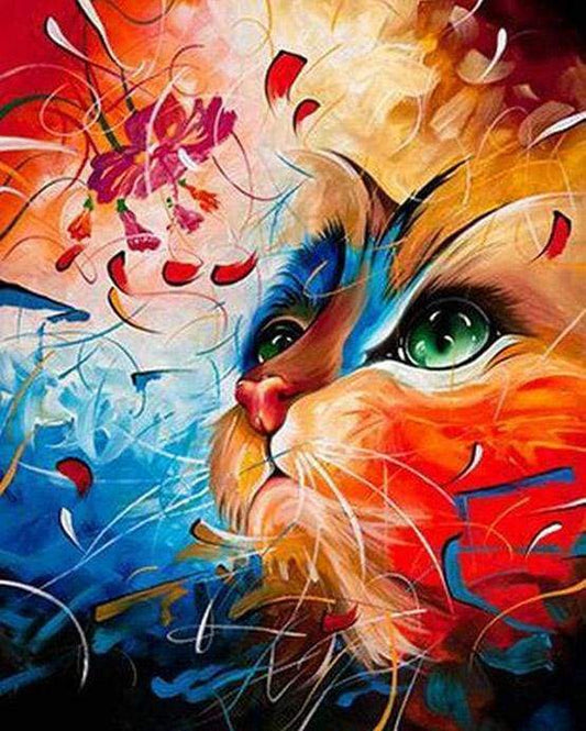 Gatto Colorato Diamond Painting