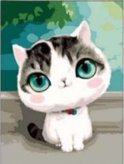 Gatto Con Gli Occhi Azzurri Diamond Painting