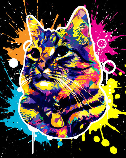Gatto Street Art Diamond Painting | Seos Shop ®