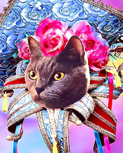 Gatto a carnevale Diamond Painting | Seos Shop ®