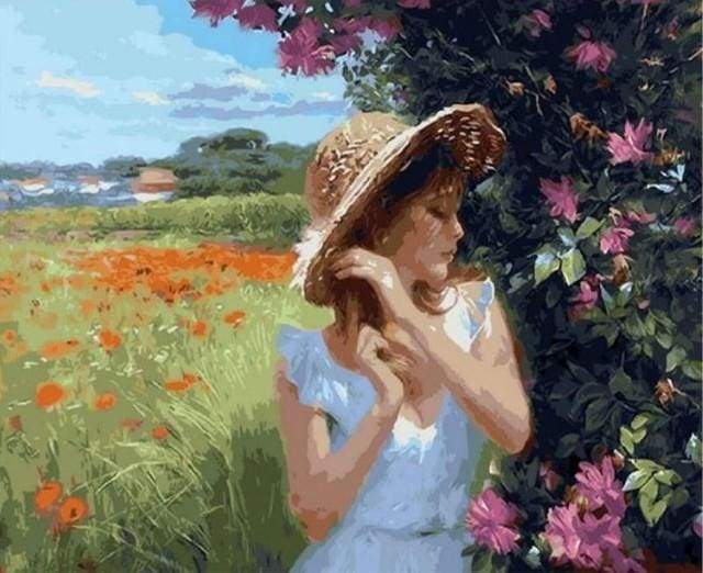 Giovane Ragazza In Campagna Diamond Painting