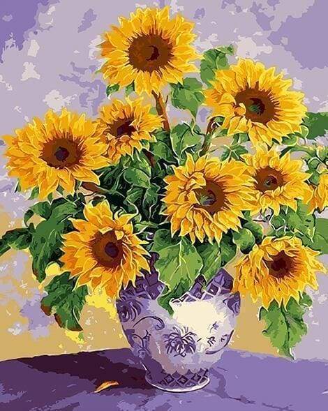 Girasoli In Vaso Antico Diamond Painting