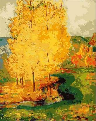 Albero Grande Giallo Diamond Painting