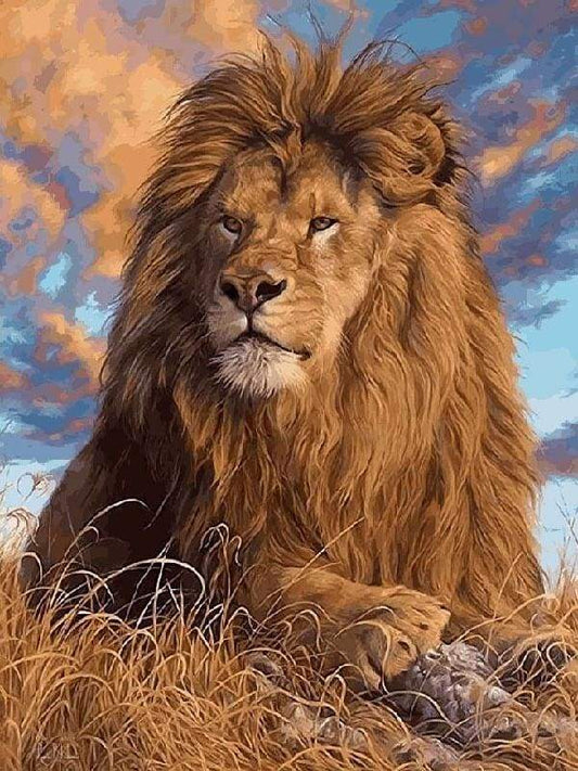 Il Riposo Del Leone Diamond Painting kit diamond painting
