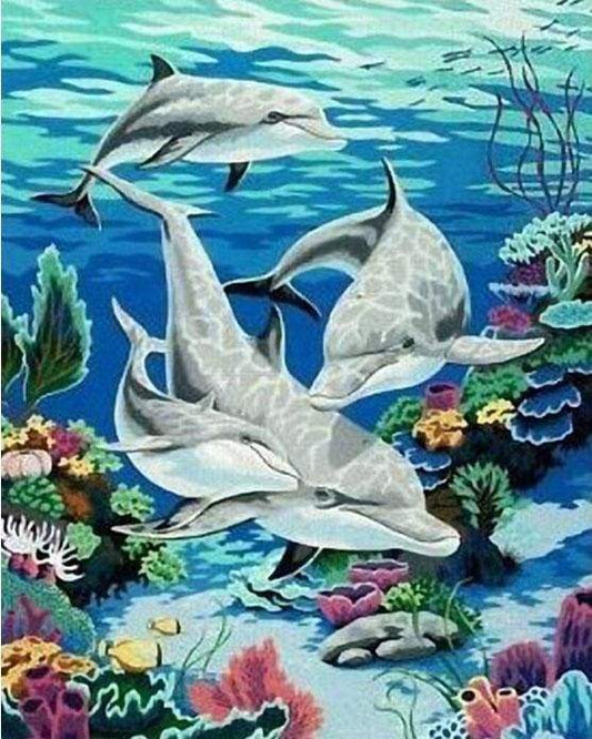 Incontro Con Delfini Diamond Painting