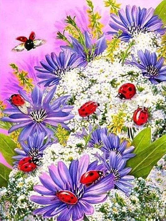 Insetti E Fiori Diamond Painting