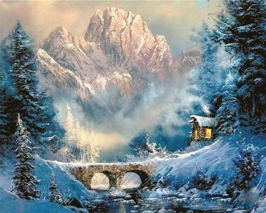 Inverno In Montagna Diamond Painting