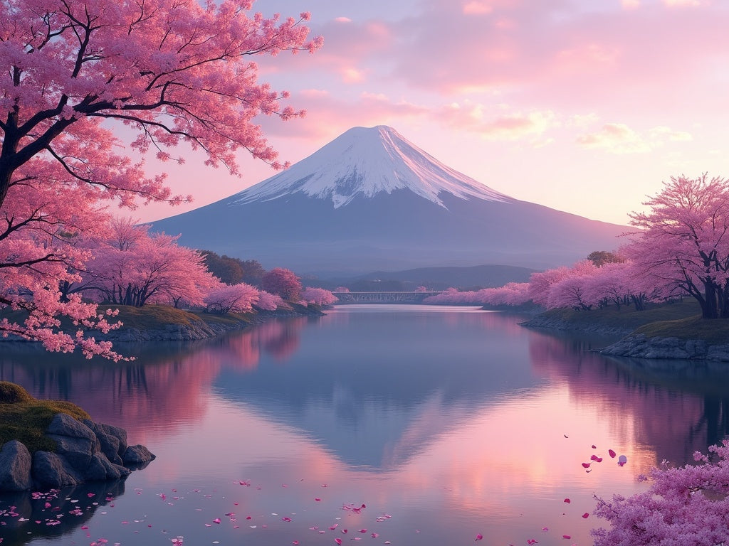 Diamond Painting Sakura e Monte Fuji