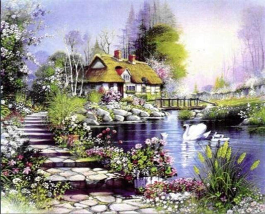 La Casa Del Lago Diamond Painting
