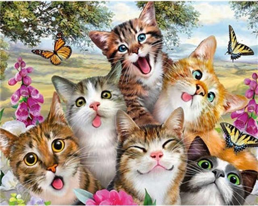 La famiglia dei gatti 2 Diamond Painting | Seos Shop ®