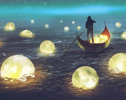 Lago Al Chiaro Di Luna Diamond Painting
