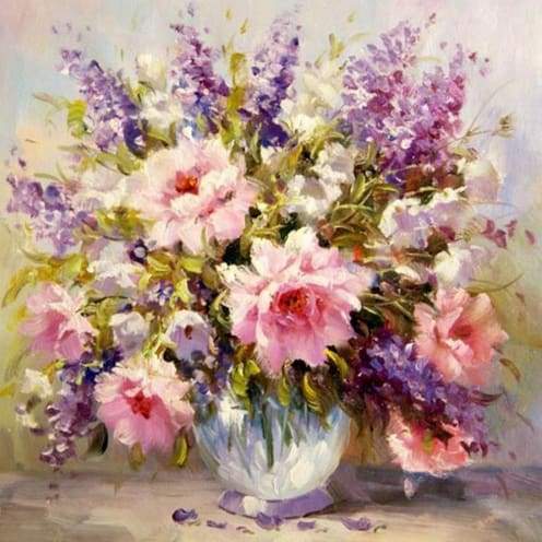 Lavanda In Piena Fioritura Diamond Painting