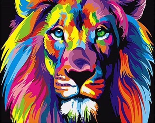 Leone Pop Art Diamond Painting