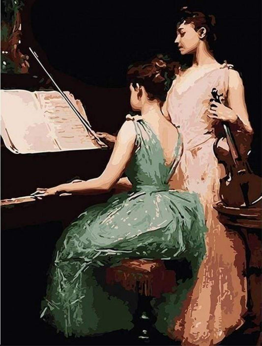 Lezione Di Pianoforte E Violino Diamond Painting