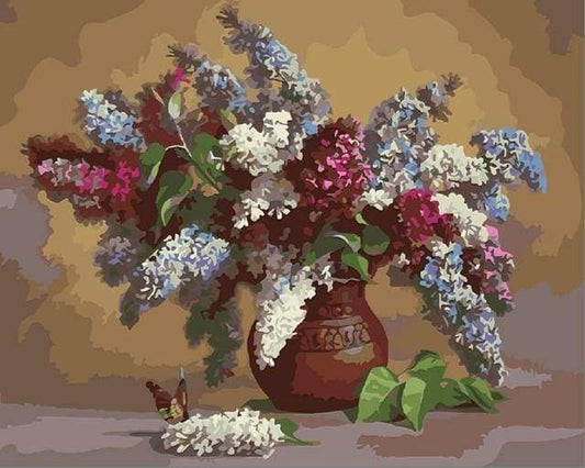 Lillà In Un Vaso Diamond Painting