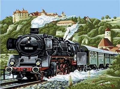 Locomotiva A Vapore Diamond Painting
