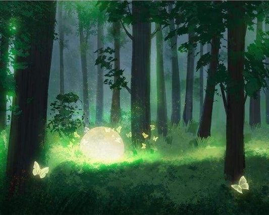 Lune Nella Foresta Diamond Painting