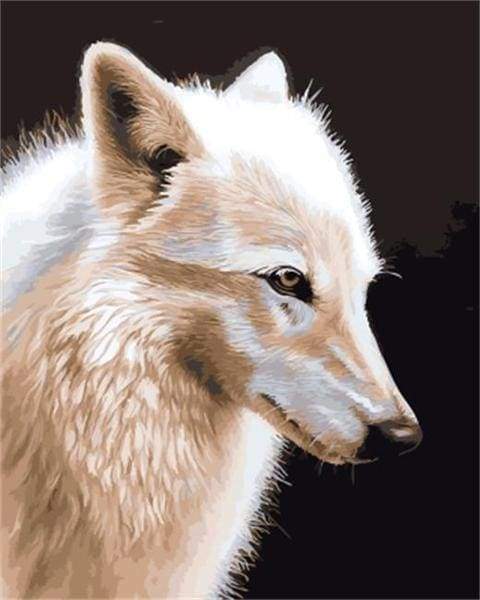 Lupo Bianco Diamond Painting