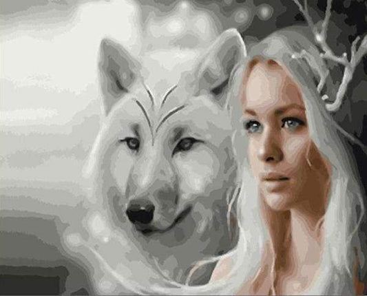 Lupo E Bellezza Diamond Painting