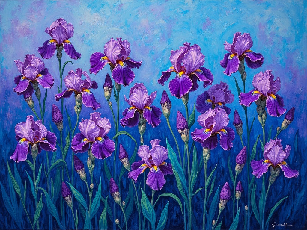 Iris di Van Gogh Rivisitati Diamond Painting
