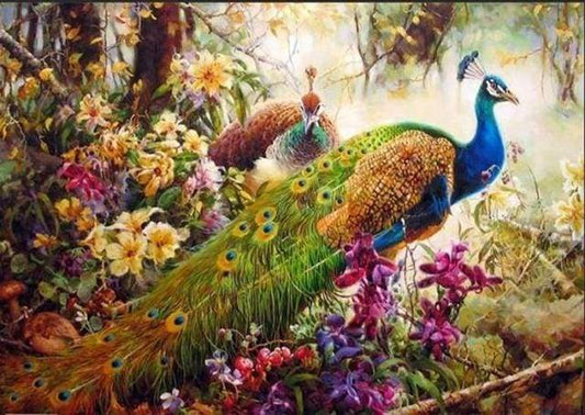 Magnifico Pavone Diamond Painting